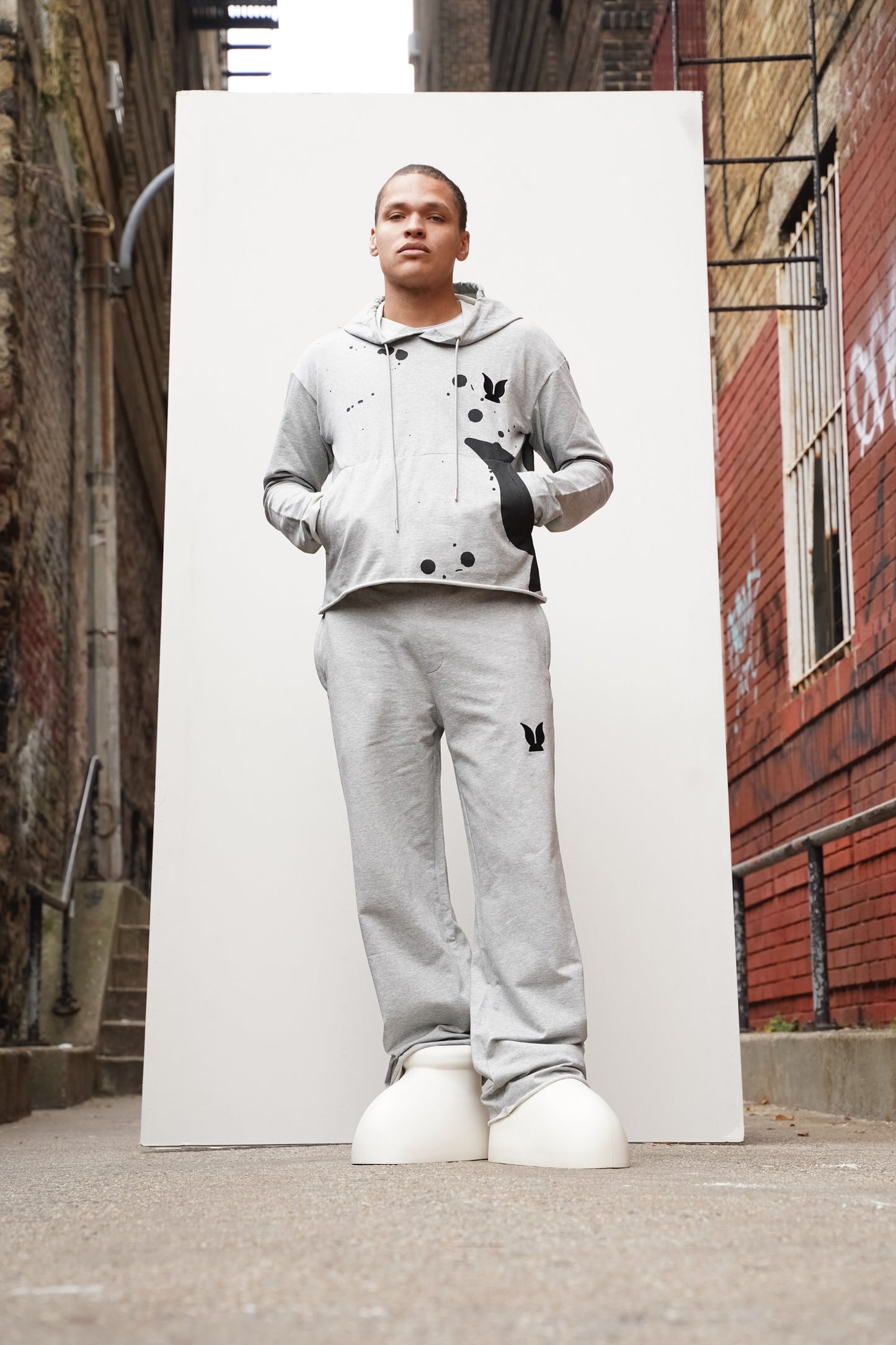 splatter hoodie