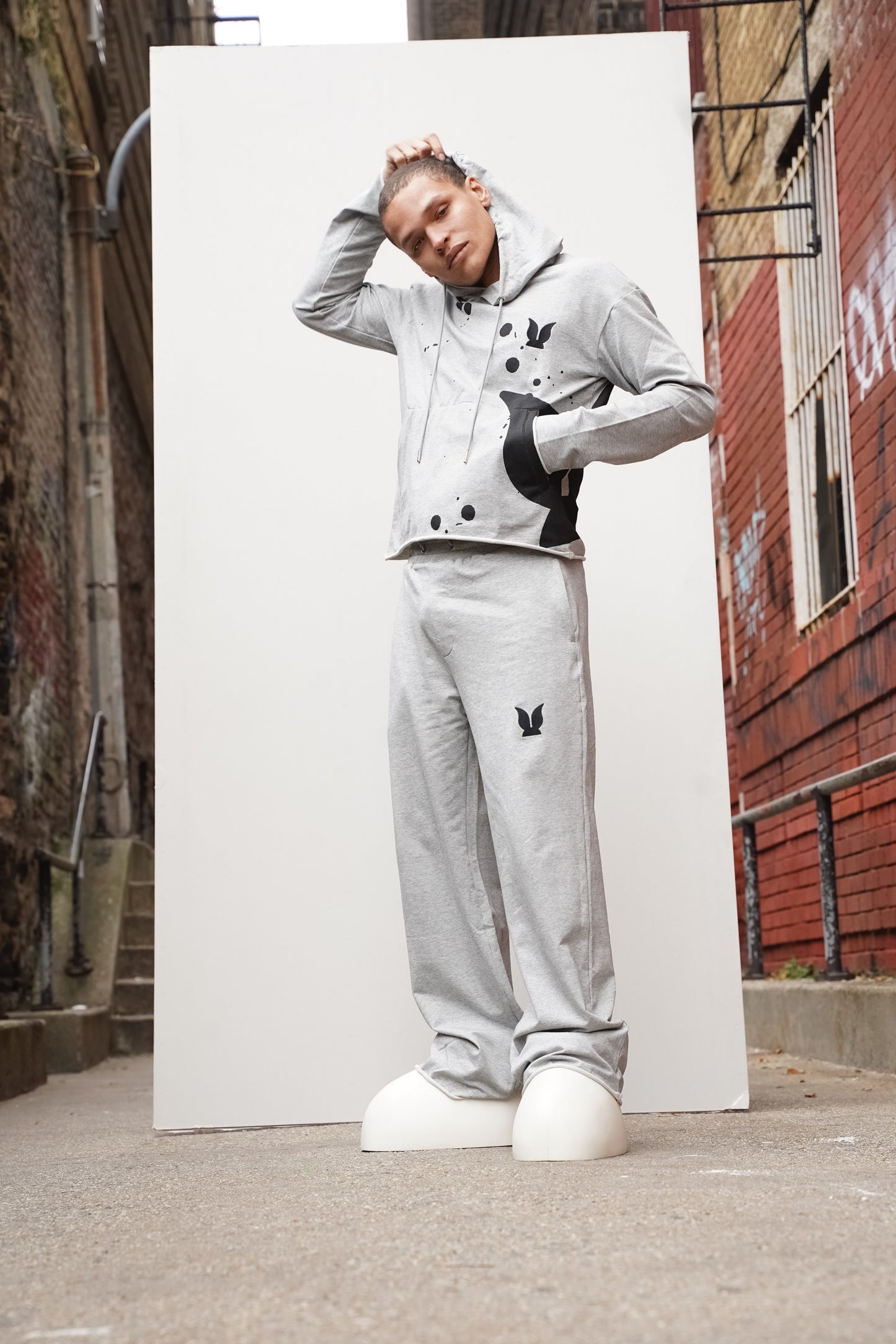 splatter hoodie