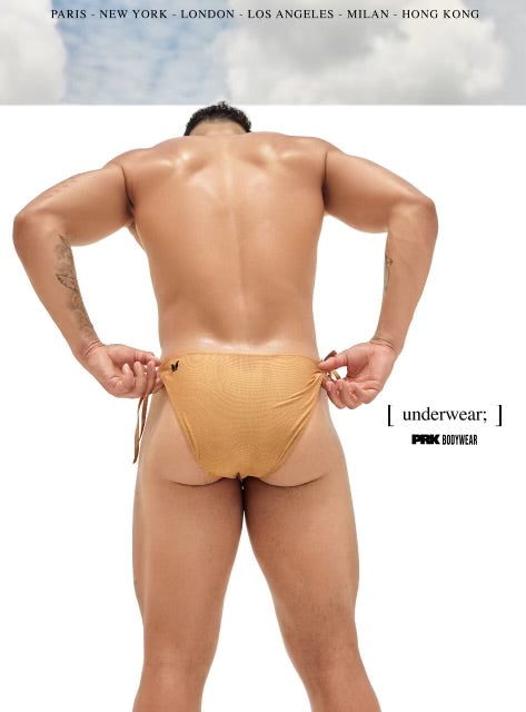 adjustable strap brief - pale