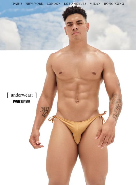 adjustable strap brief - pale